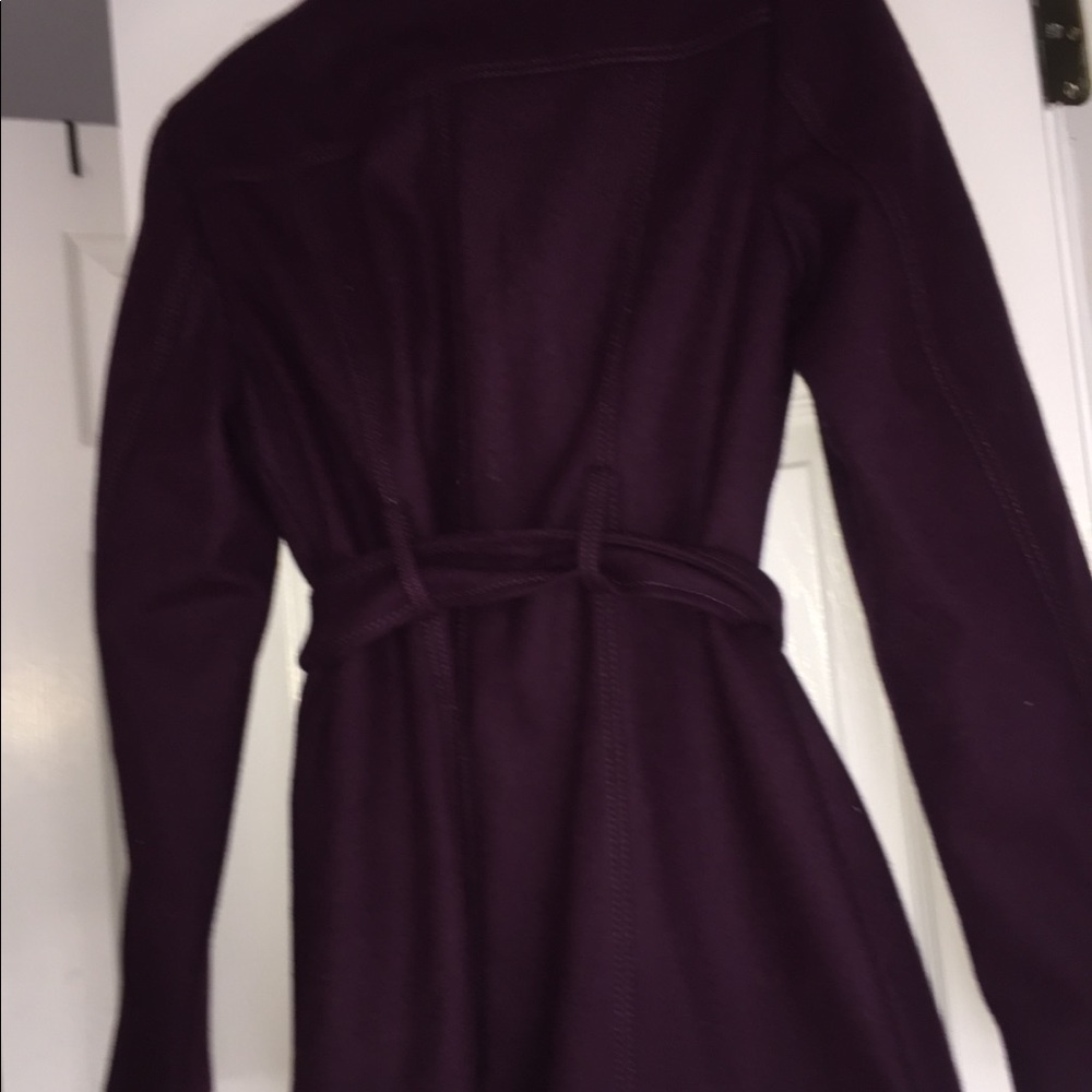 Nine West Purple overcoat double breasted - Picture 6 of 7